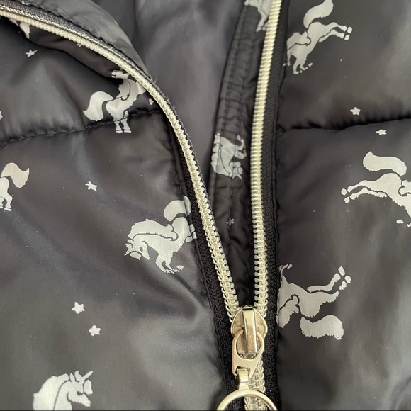Girls Unicorn  H&M Winter Jacket Size 6-7yrs - Picture 5 of 8